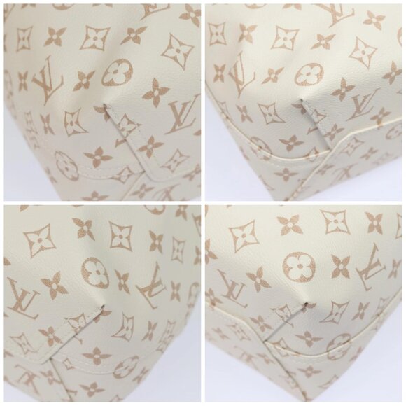 LOUIS VUITTON Monogram Dune Atlantis GM Tote Bag White M24409 LV Auth 75395S - Picture 14 of 16